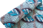 Mobile Preview: BLUE LEAVES Afrikanischer Wax Print Stoff